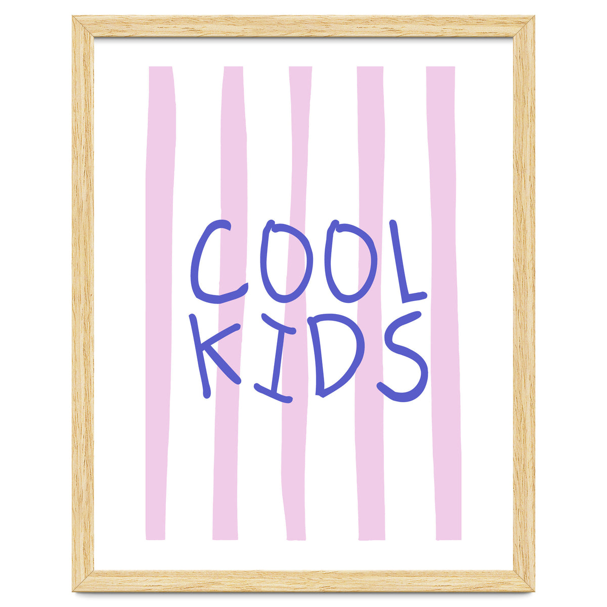 Cool Kids Club, Fun Playful Quote Print for Kids Room and Playroom Decor