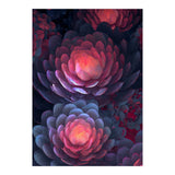 Ethereal Neon Blooms: Intricate 3D Floral Fractal Art (Print Only) thumbnail