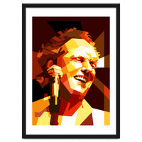 Lee Ritenour Jazz Guitarist Retro Portrait