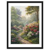 Sunlit Spring Garden Path Oil Painting thumbnail