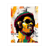 Stevie Wonder Colorful Abstract Retro Art (Print Only) thumbnail