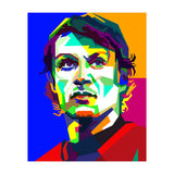 Paolo Maldini Italian Classic Football WPAP (Print Only) thumbnail
