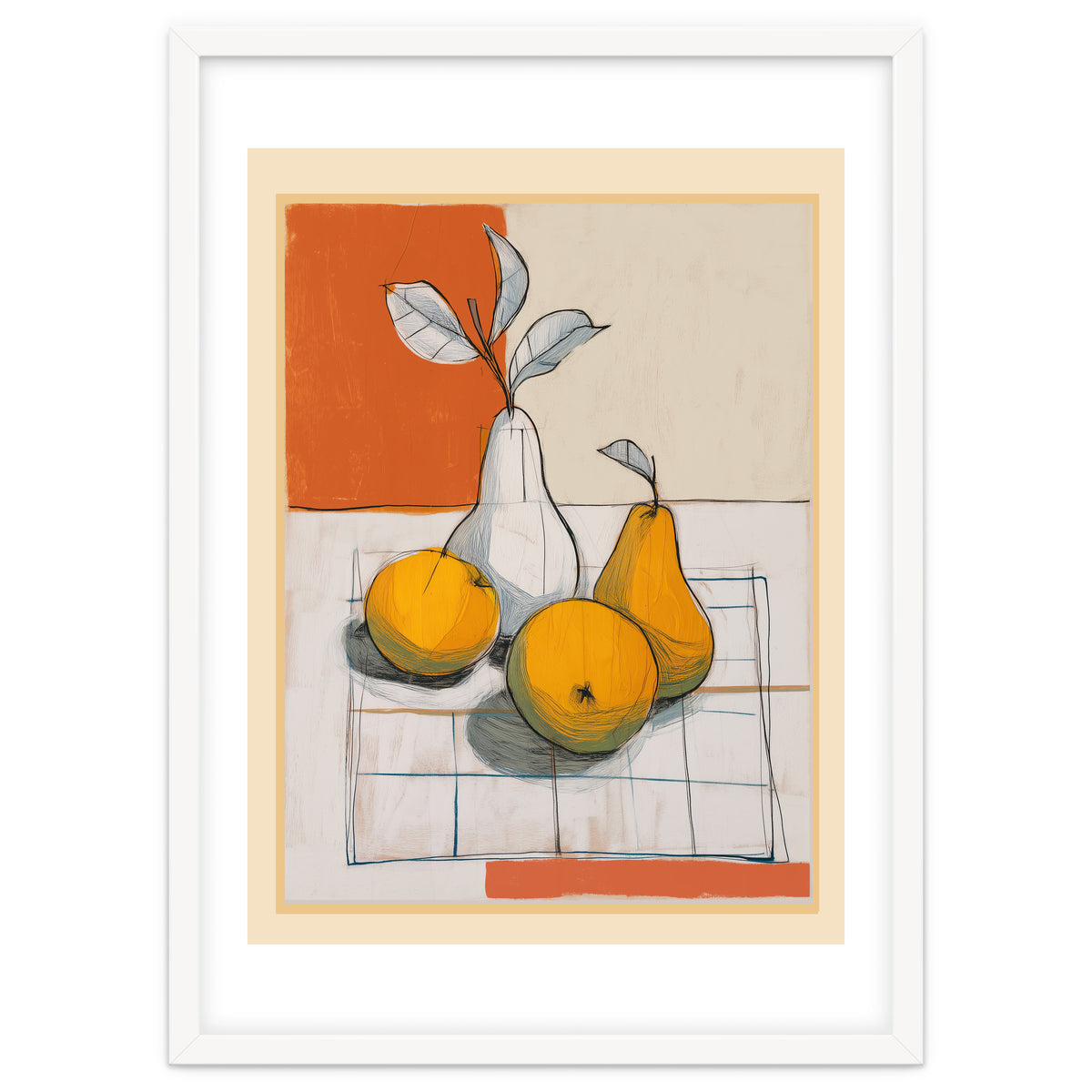 Modern Pear Still Life