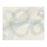 calming essentials Curved Lines blue (Print Only)