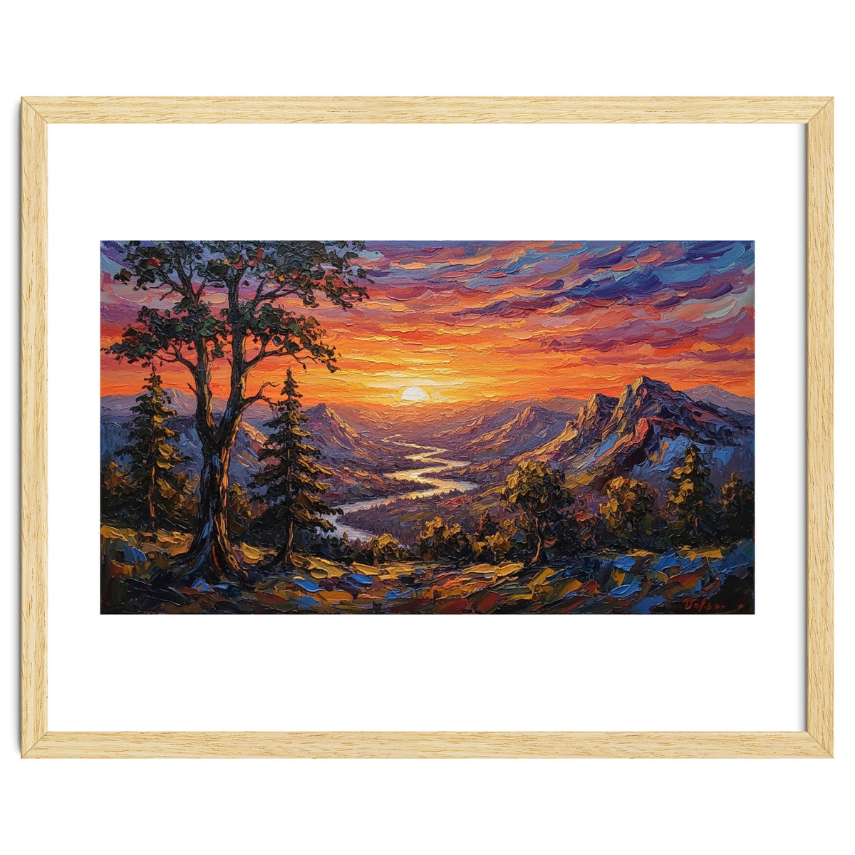 Sunset Over the Valley Peaks