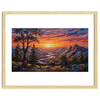 Sunset Over the Valley Peaks