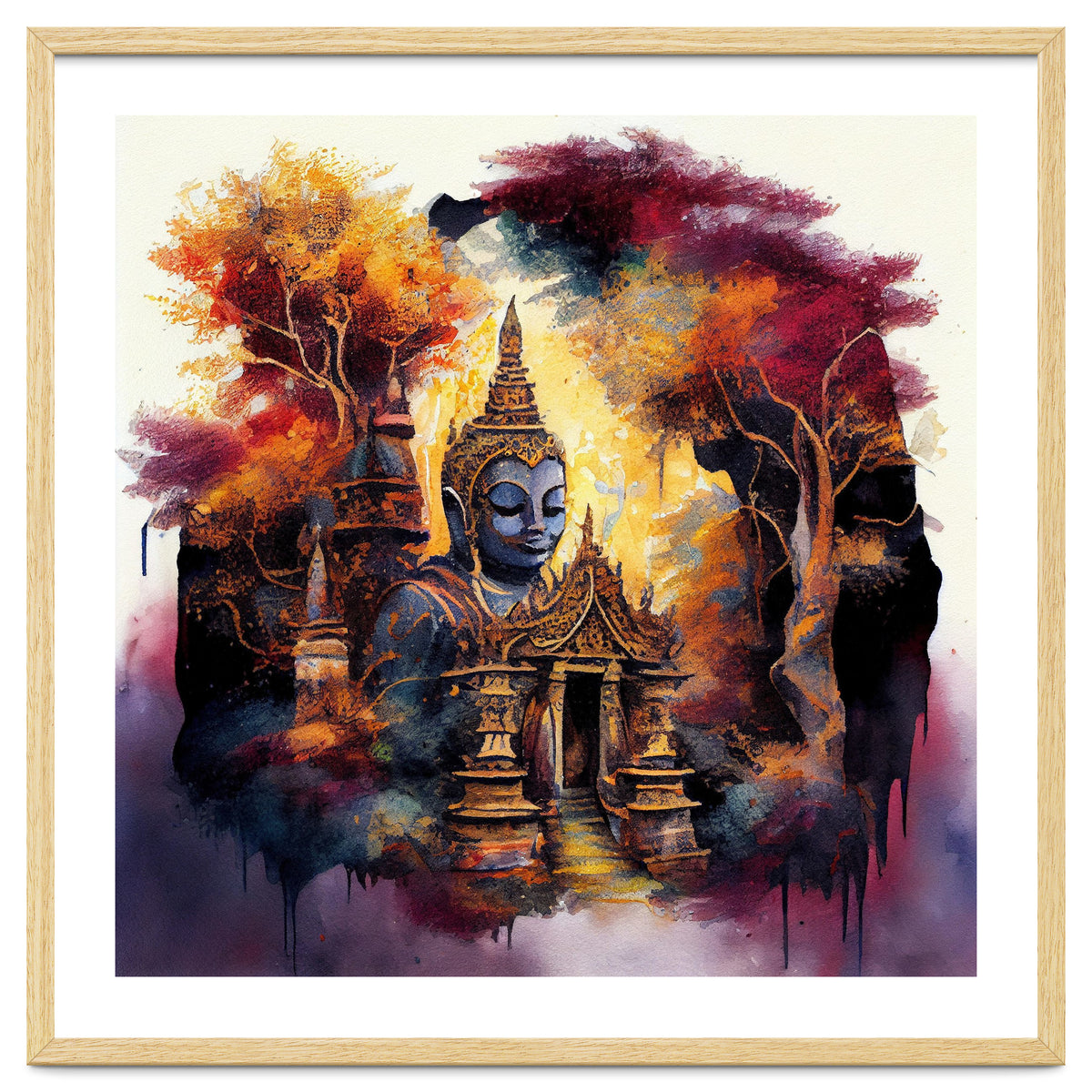 Autumn Forest Buddha Temple
