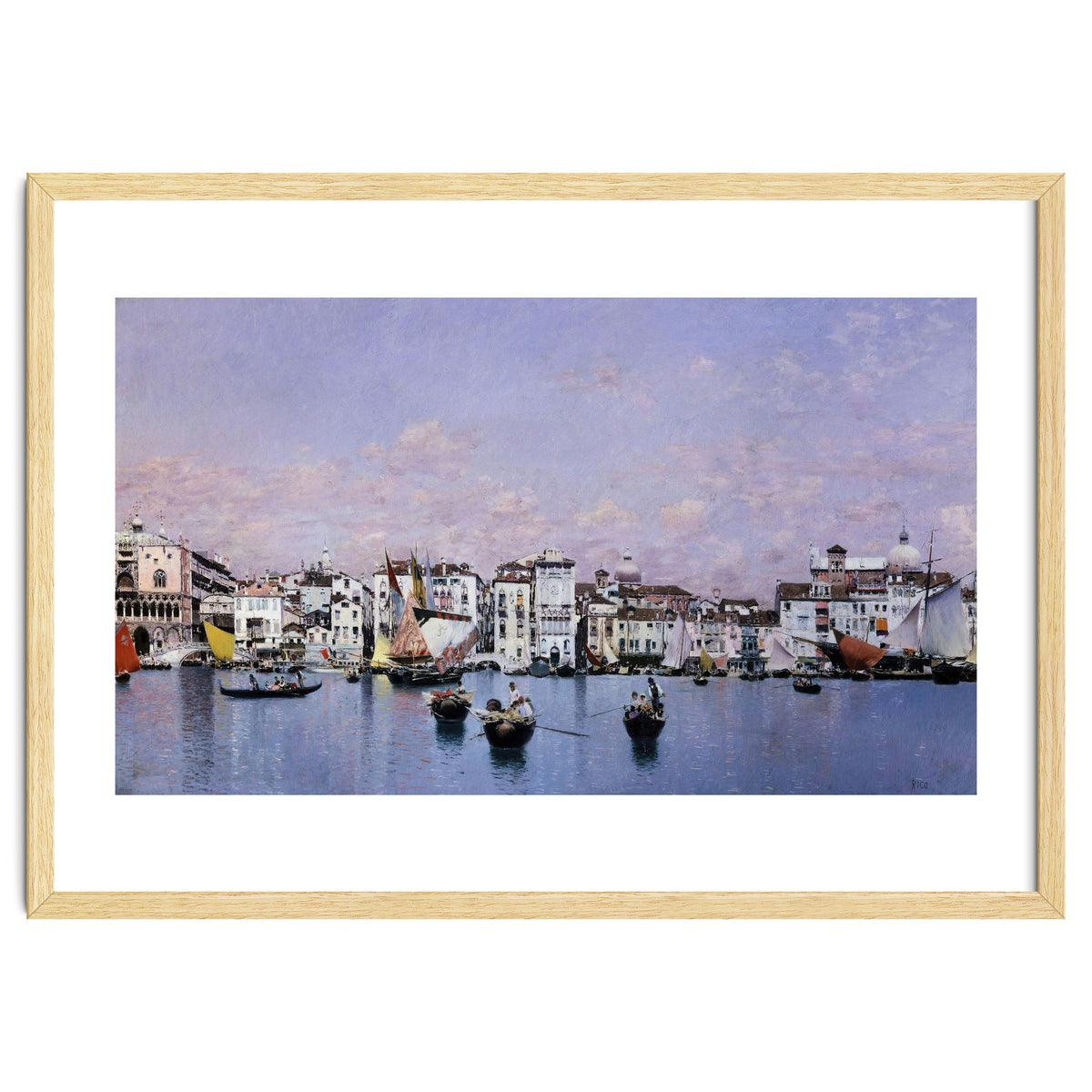 'La riva degli Schiavoni en Venecia', 1873, Oil on canvas, 42 cm x 72 cm.