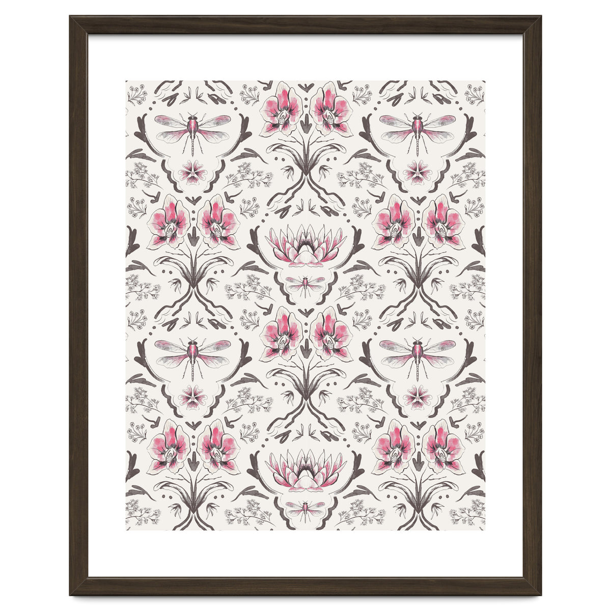 Bohemian Garden Pink Pattern