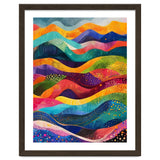 Abstract Rainbow Rolling Hills Landscape thumbnail