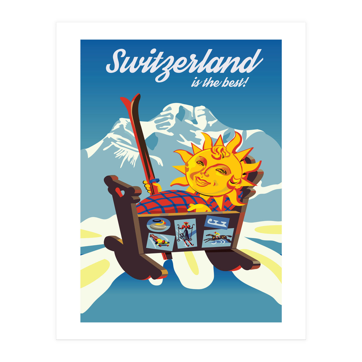 Switzerland, the Cradle of Ski Sports (Print Only)