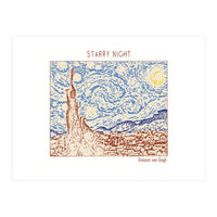 Starry Night – Vincent Van Gogh (Print Only)