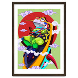 Knight Frog Cartoon Vintage Illustration thumbnail