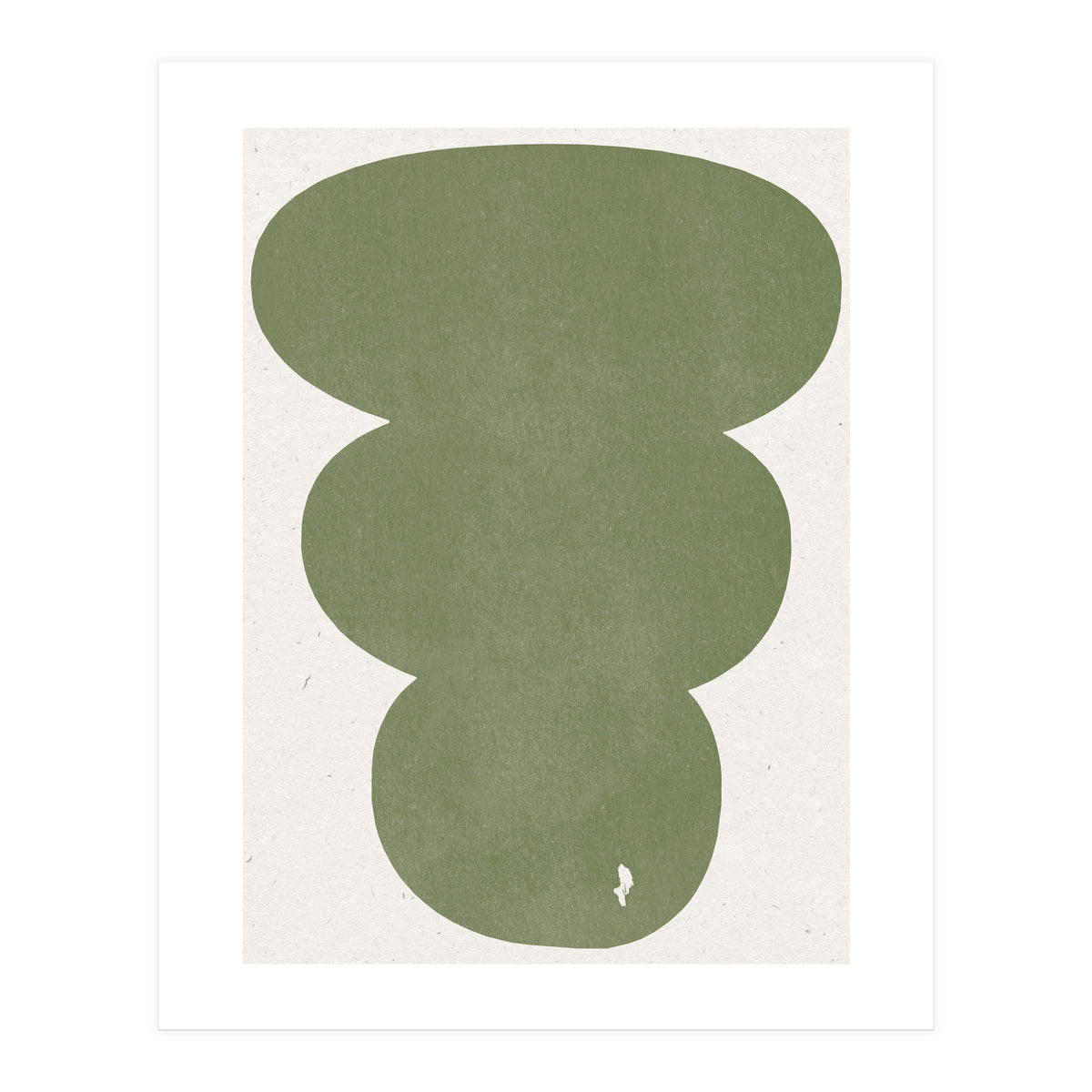GREEN WATERCOLOR SHAPES NO.4 (Print Only)