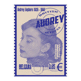 Audrey Hepburn Stamps Art (Print Only) thumbnail