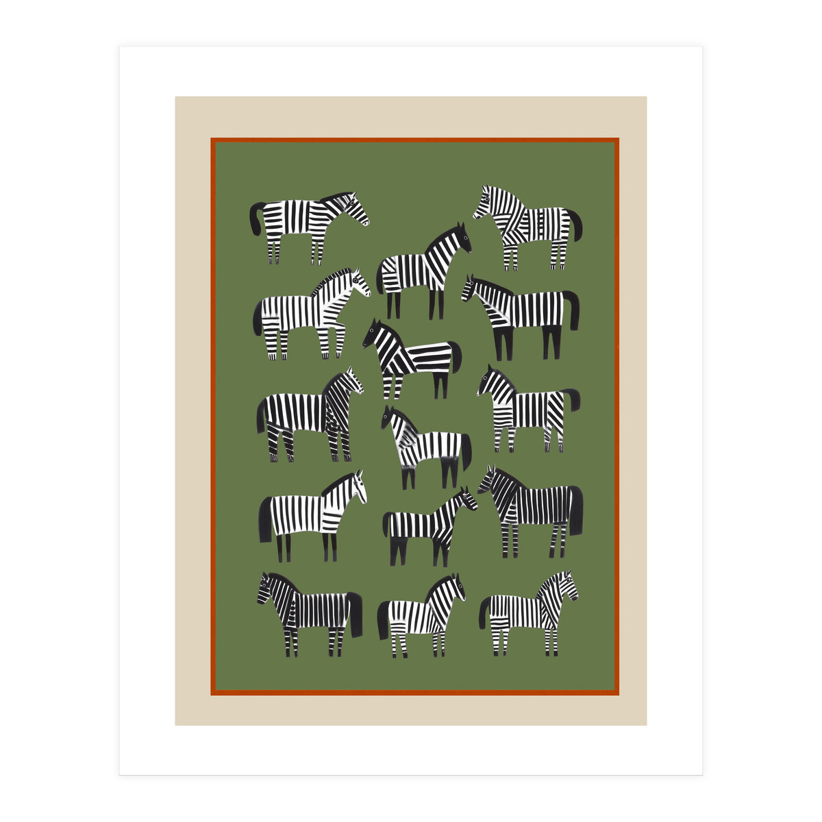 Striped Horses (Print Only)