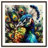 Vibrant Peacock Portrait