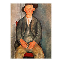 Amadeo Modigliani / 'The Young Farmer', 1918, Oil on canvas. (Print Only)