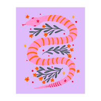 Modern snake - pink and orange (Print Only)