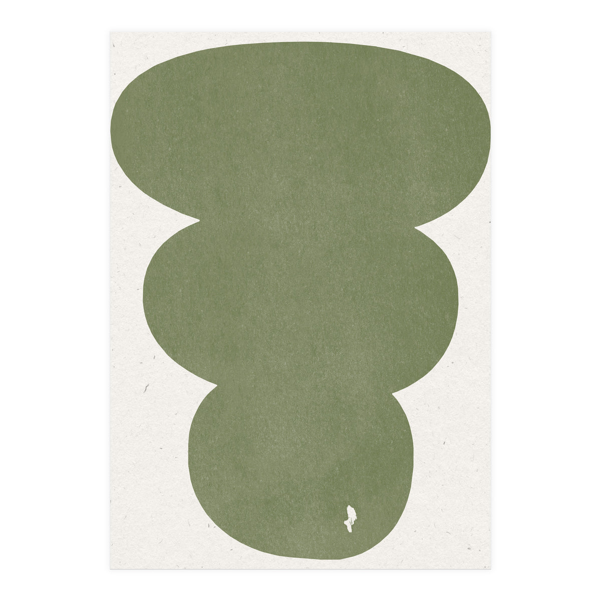 GREEN WATERCOLOR SHAPES NO.4 (Print Only)