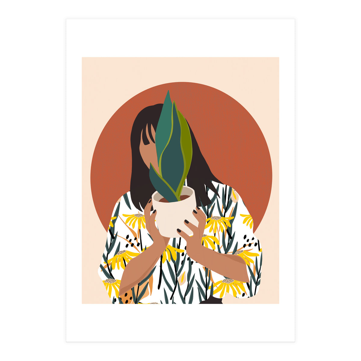 Plant Parent, Botanical Nature House Plants, Floral Bohemian Growth Positivity Care Rustic Garden (Print Only)