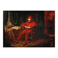 The court jester Stanczyk receives news of the loss of Smolensk (1514). (Print Only)
