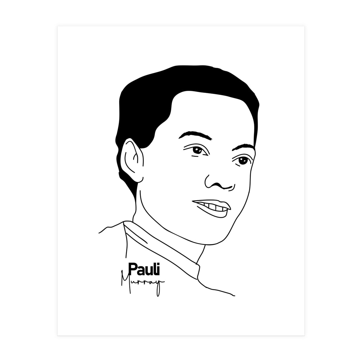 Pauli Murray American Civil Rights Activist (Print Only)