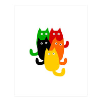 A Bunch Of Cats (Print Only)