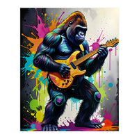 Gorilla Plays Guitar (Print Only)