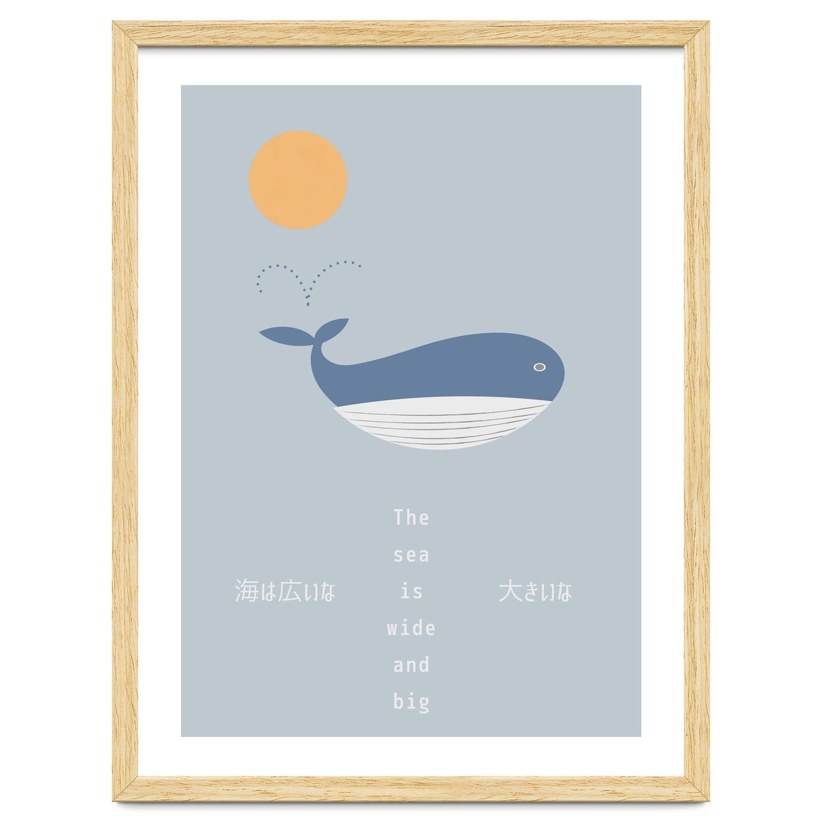 The whale in theocean