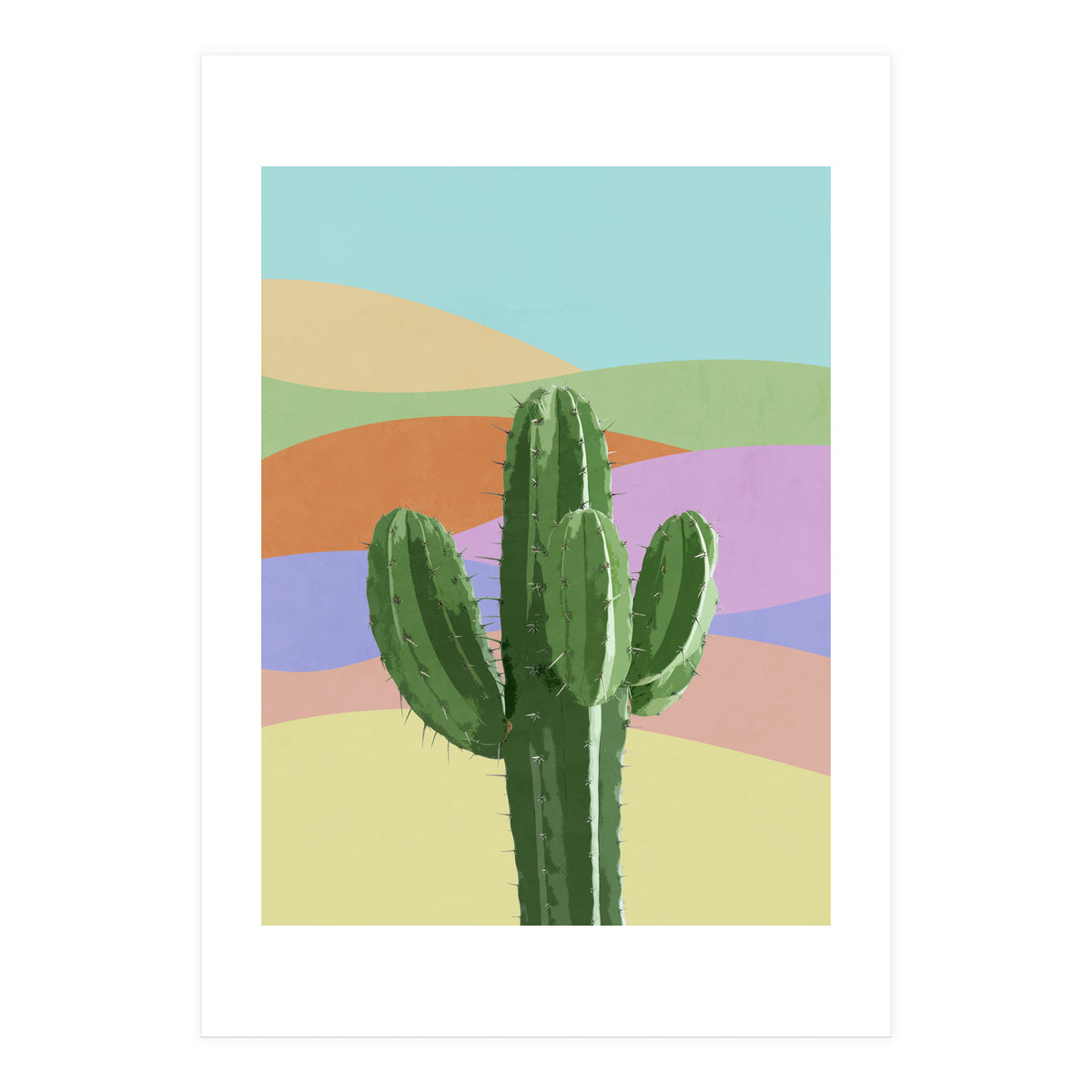 Colorful Cactus 1 (Print Only)
