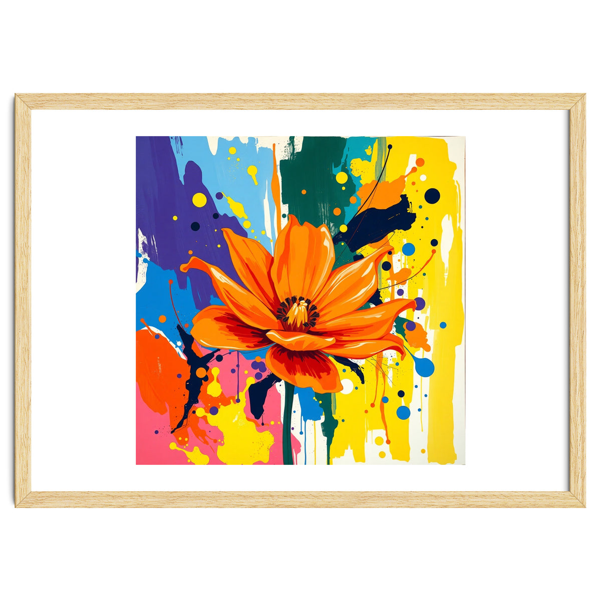 Modern Vibrant Flower