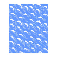 Swimming dolphins (Print Only)