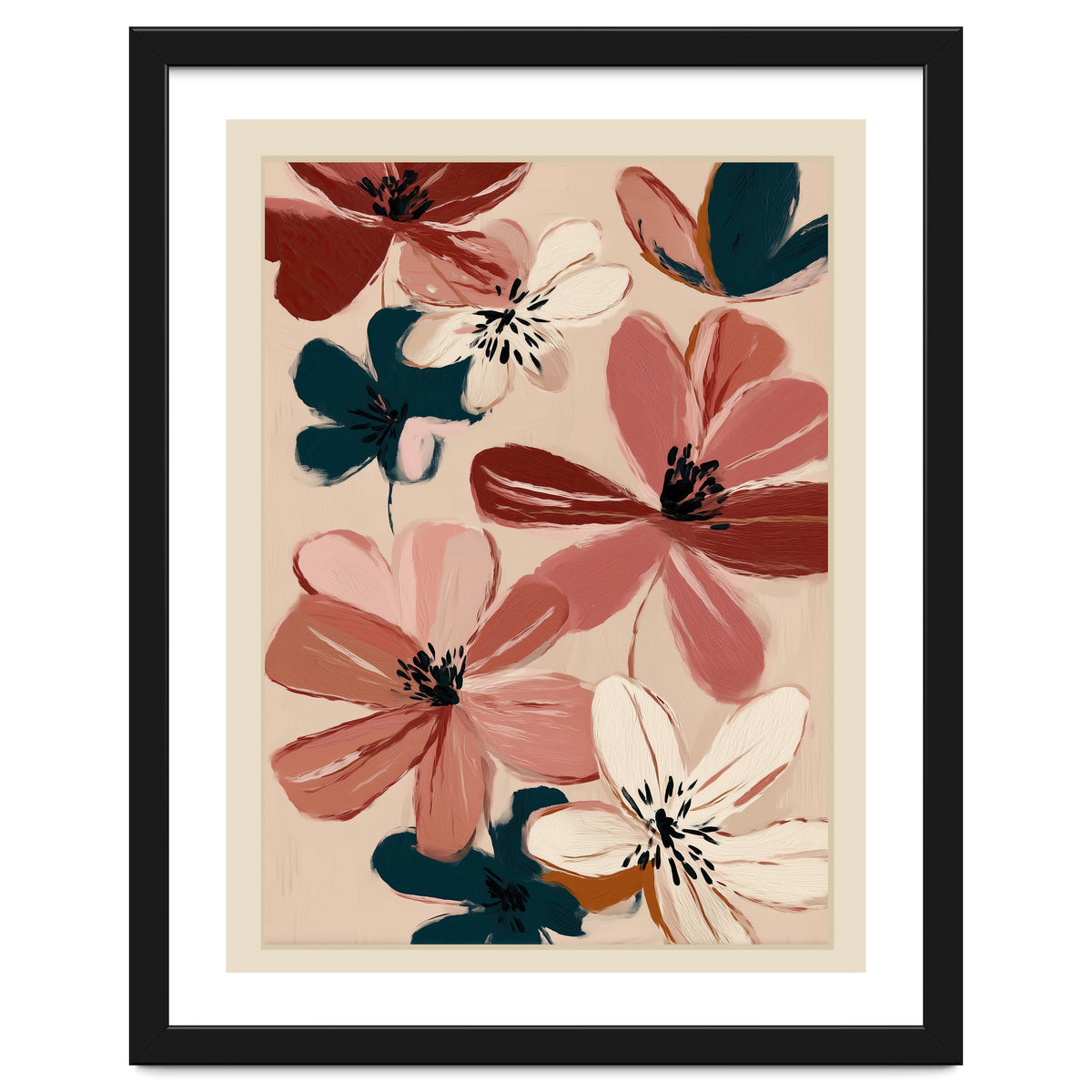 Blush And Wine Blossoms III