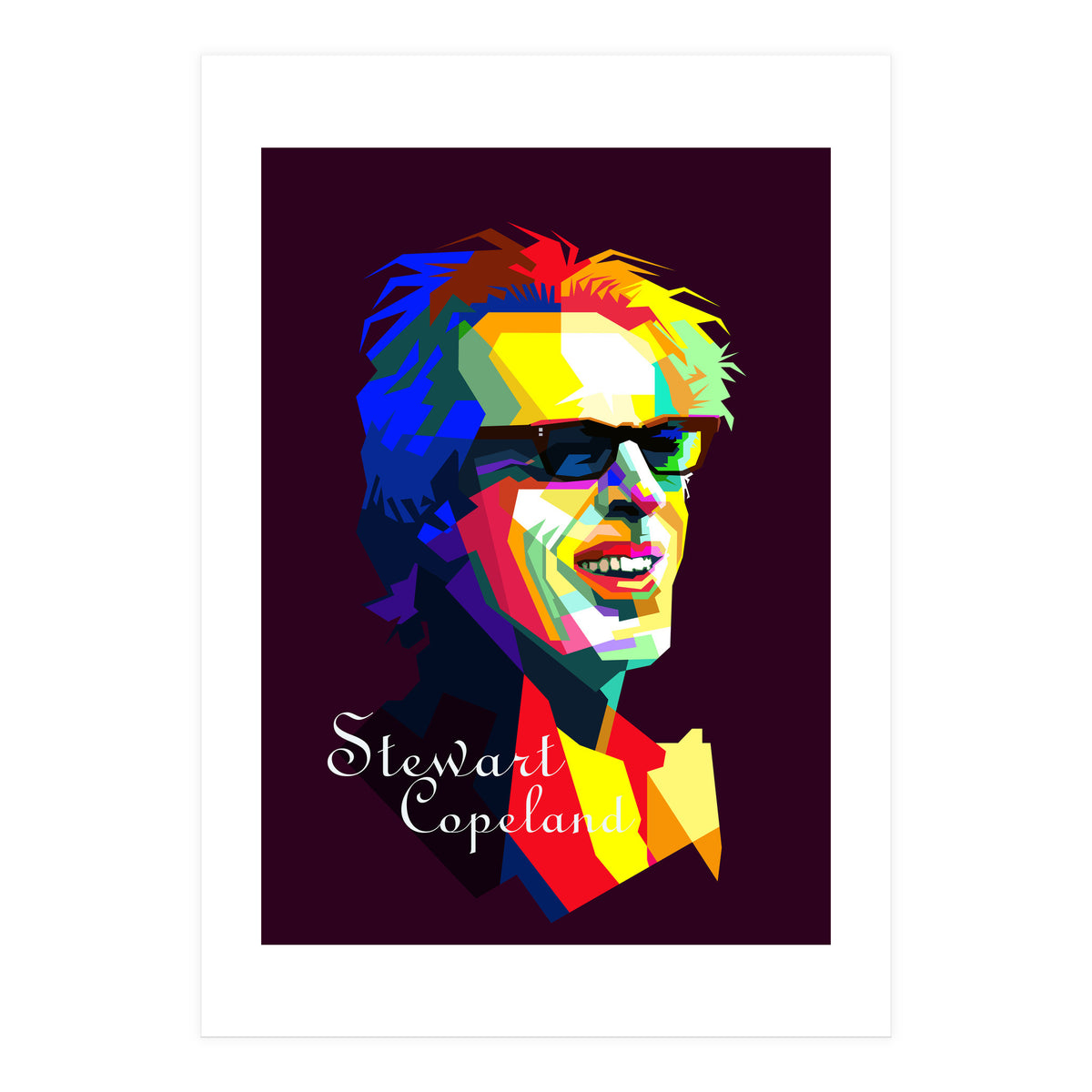 Stewart Copeland The Police Pop Art WPAP (Print Only)