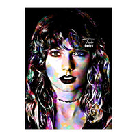 Taylor Swift Colorful Art 3 (Print Only)