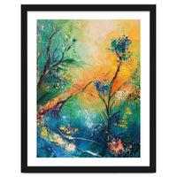 Abstract Botanical Forest Landscape
