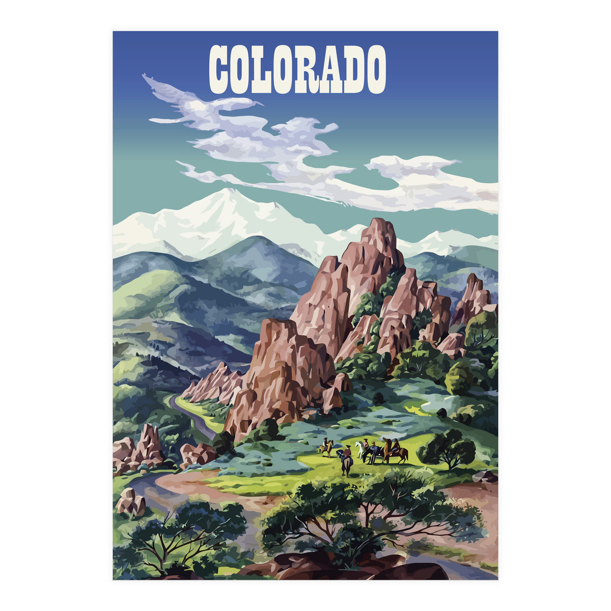 Colorado Mountain (Print Only)
