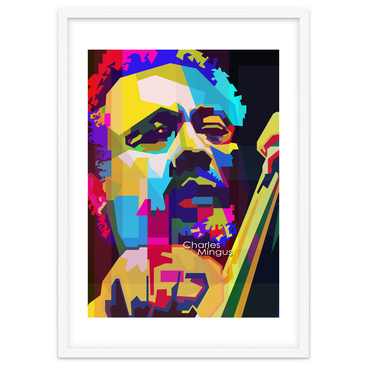 Charles Mingus Classic Jazz Pop Art WPAP