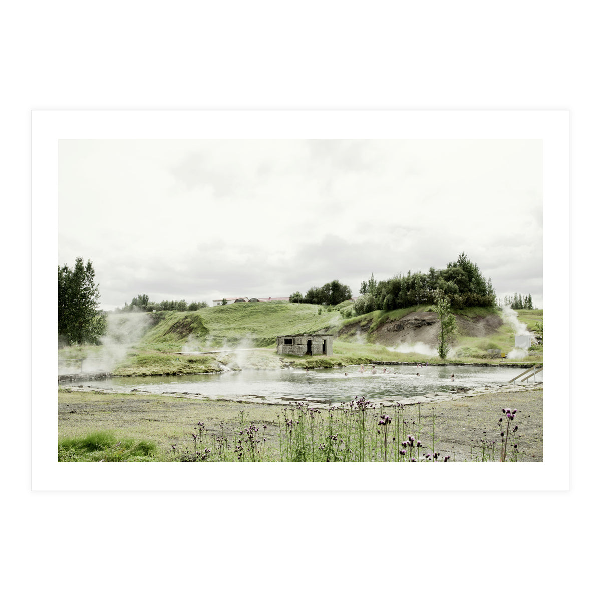 A natural hot spring bath - Iceland  (Print Only)