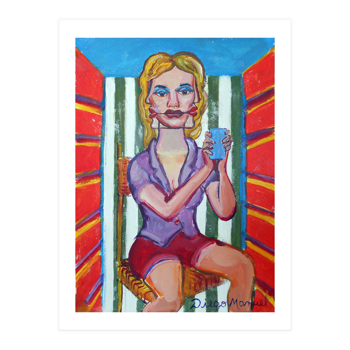 Mujer En La Silla (Print Only)