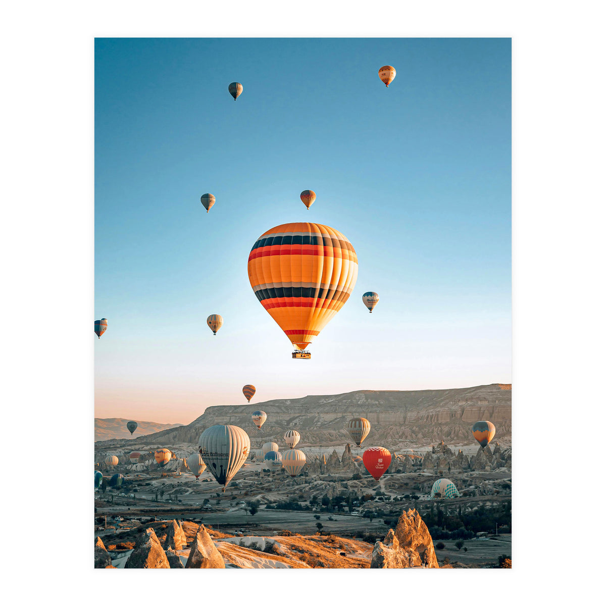 Hot Air Balloons Cappadocia Sunrise (Print Only)