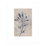 Leaf Beige and Blue Art Print (Print Only) thumbnail