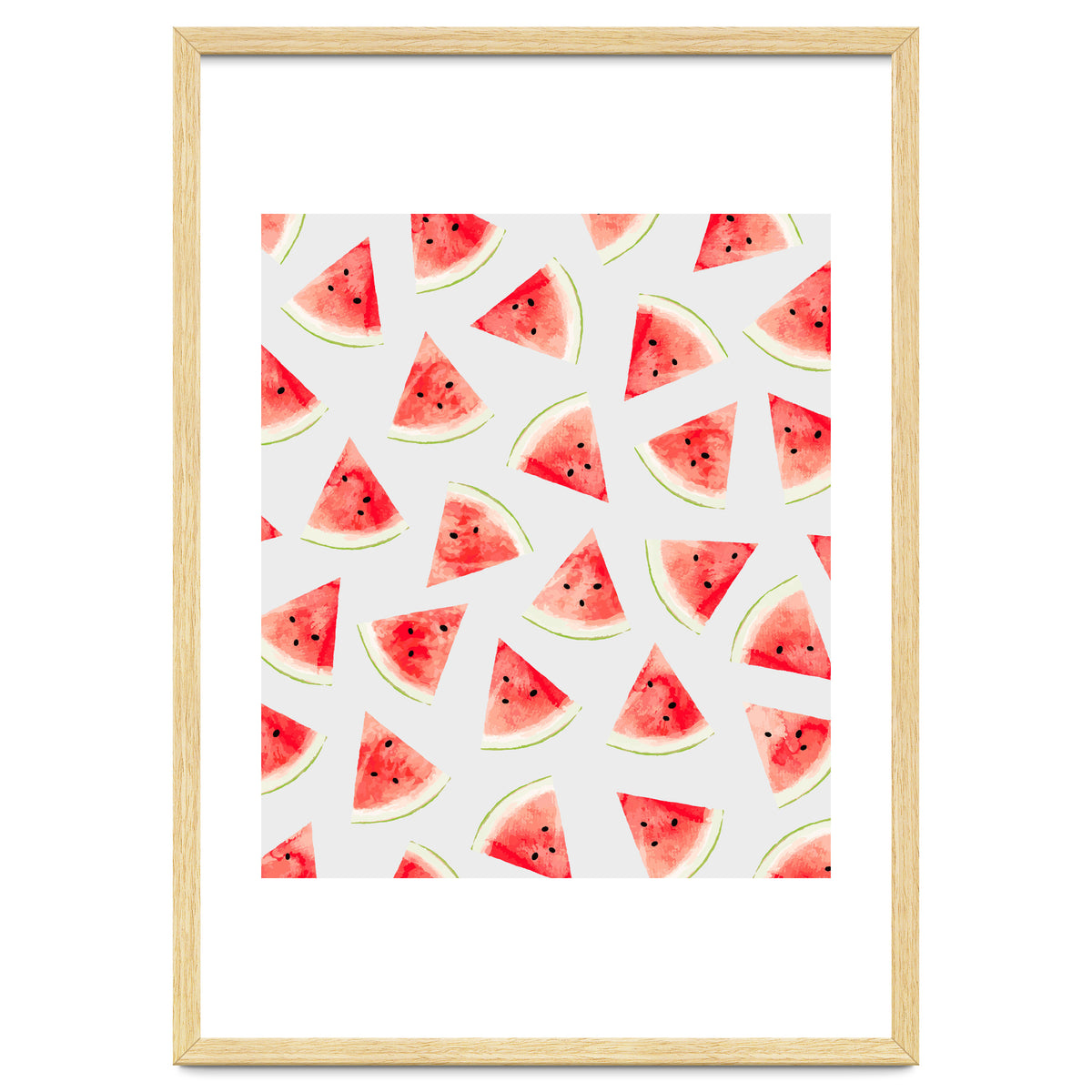 Watercolor Watermelon Pattern