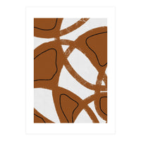 Abstract Brown and Black Lines (Print Only)