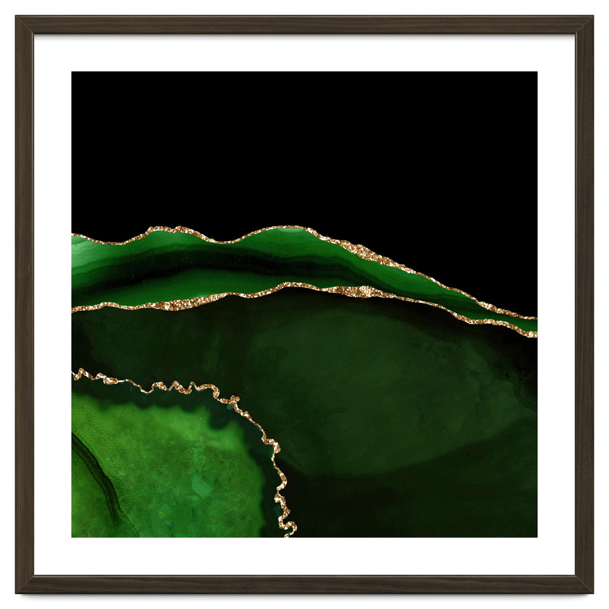 Green & Gold Agate Texture 05