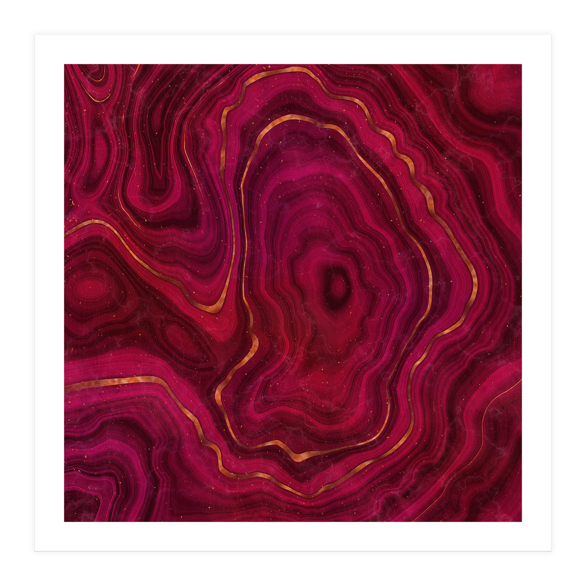 Red Agate Texture 05  (Print Only)