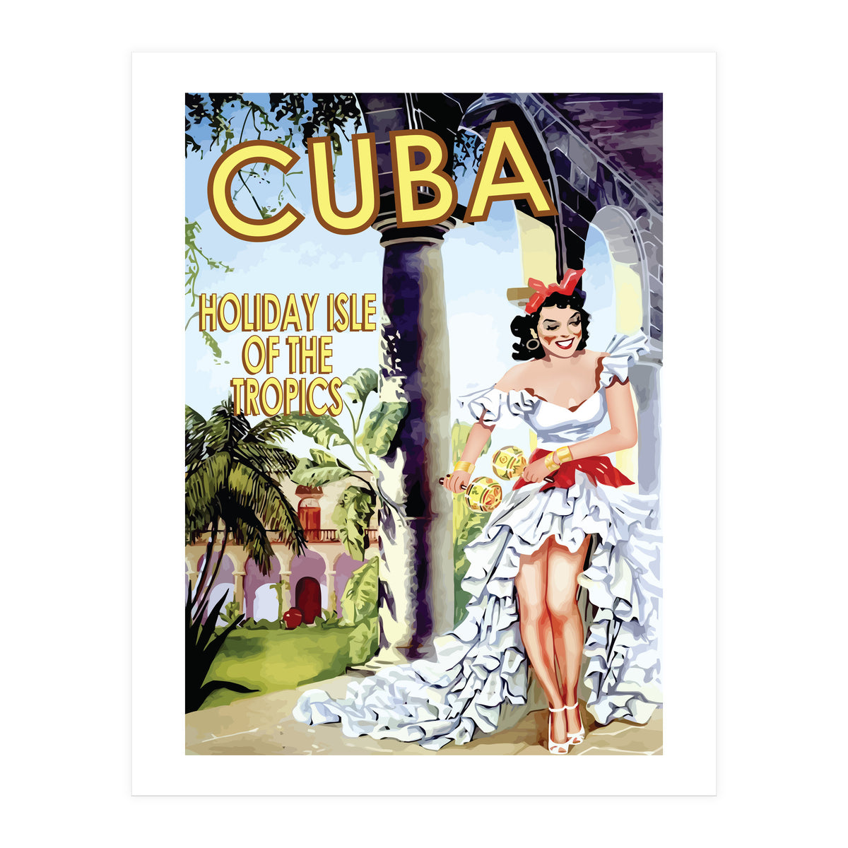Cuba Holiday Island (Print Only)