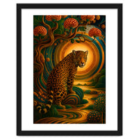 Leopard in Retro Contemporary Aesthetics