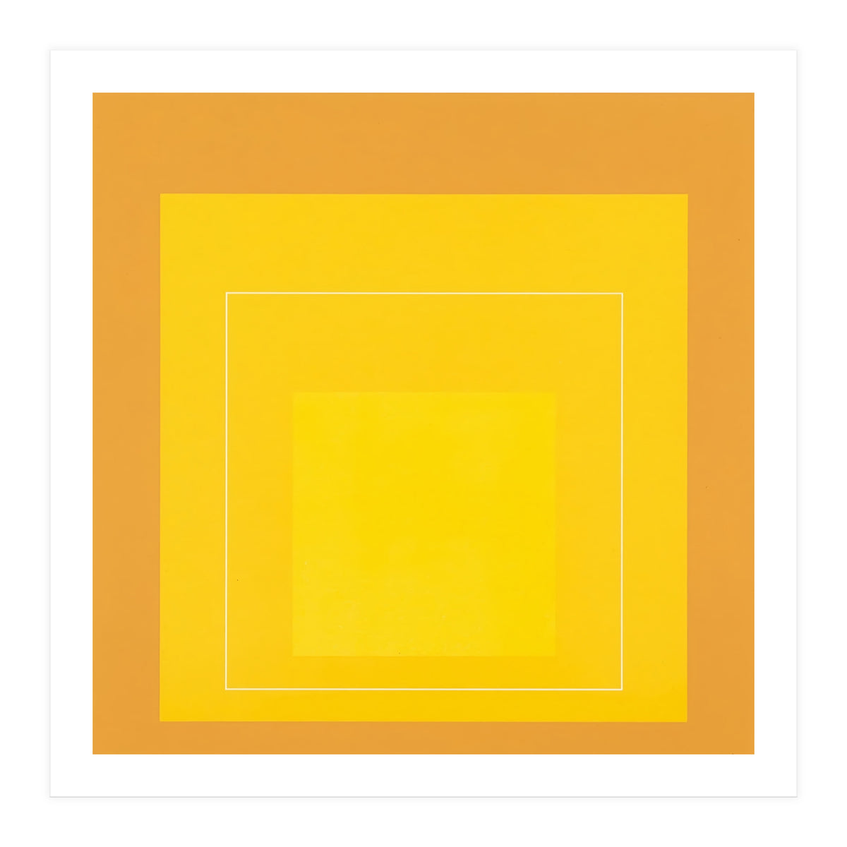 JOSEF ALBERS - HOMAGE TO THE SQUARE ORANGE YELLOW  (Print Only)